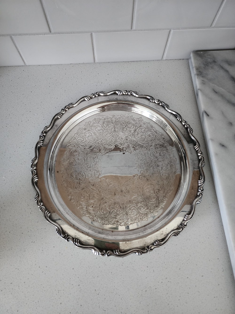WMA Rogers Silver Serving Tray